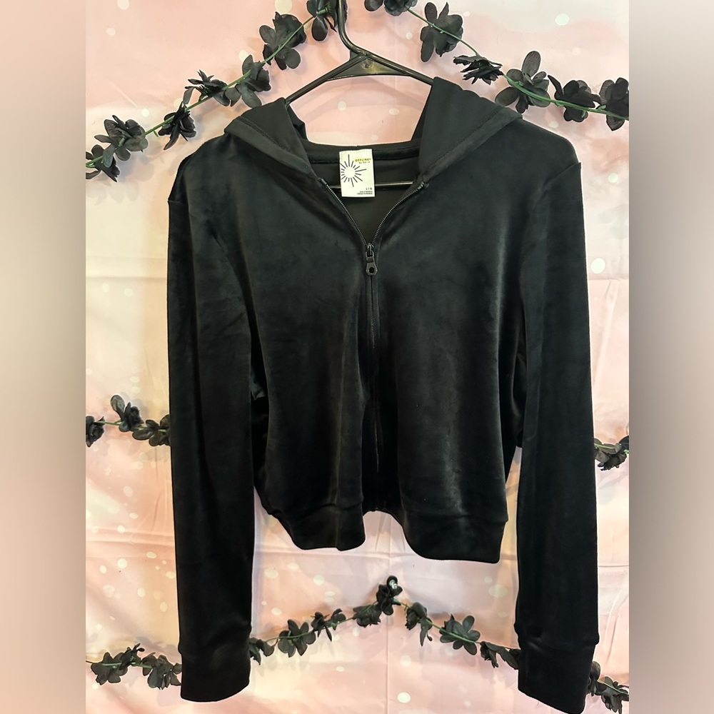 Aerie Velour Cropped Jacket